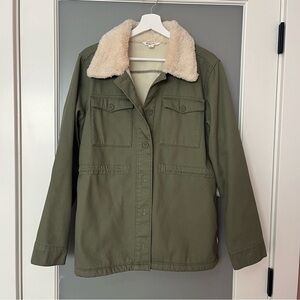Green Sherpa Chore Jacket